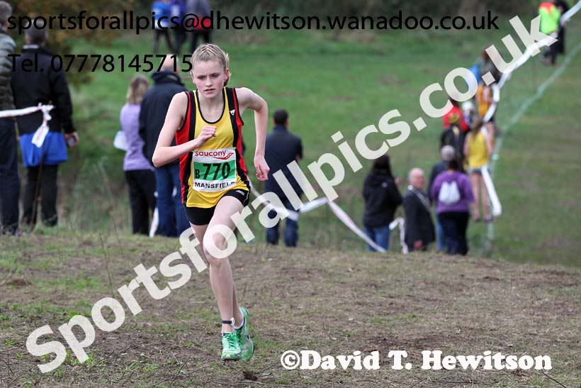 Girls under-15s National Cross Country Relays. Photo: David T. Hewitson/Sports for All Pics